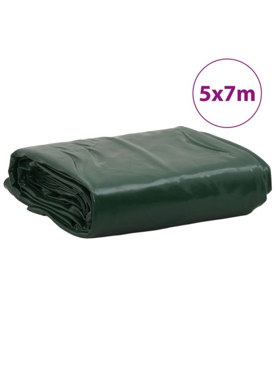 Plachta zelená 5 x 7 m 650 g/m²