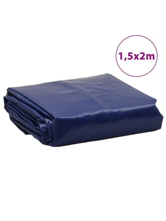 Plachta modrá 1,5 x 2 m 650 g/m²