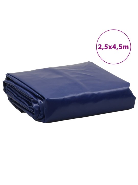 Plachta modrá 2,5 x 4,5 m 650 g/m²