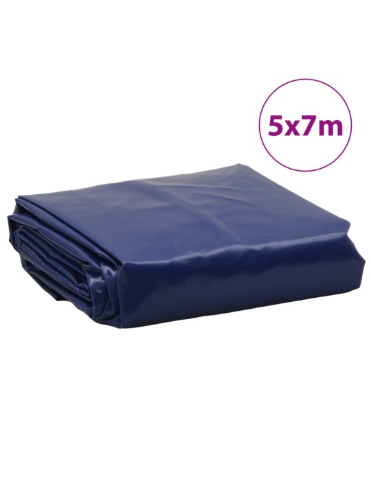 Plachta modrá 5 x 7 m 650 g/m²