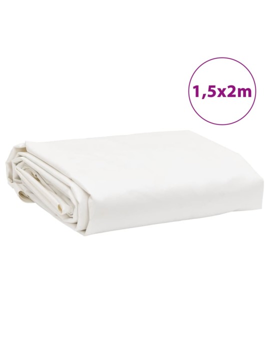 Plachta bílá 1,5 x 2 m 650 g/m²