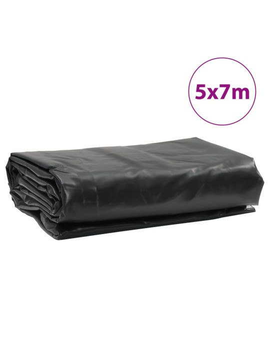 Plachta černá 5 x 7 m 650 g/m²