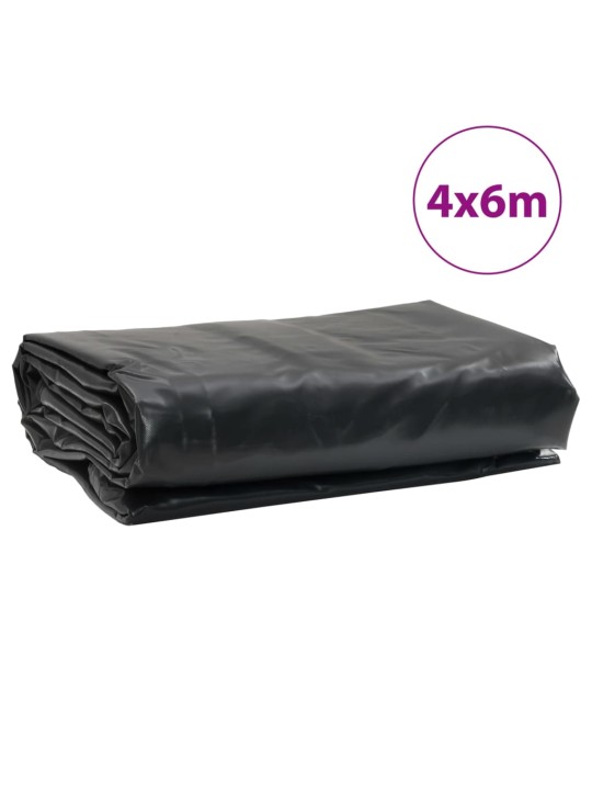 Plachta antracitová 4 x 6 m 650 g/m²