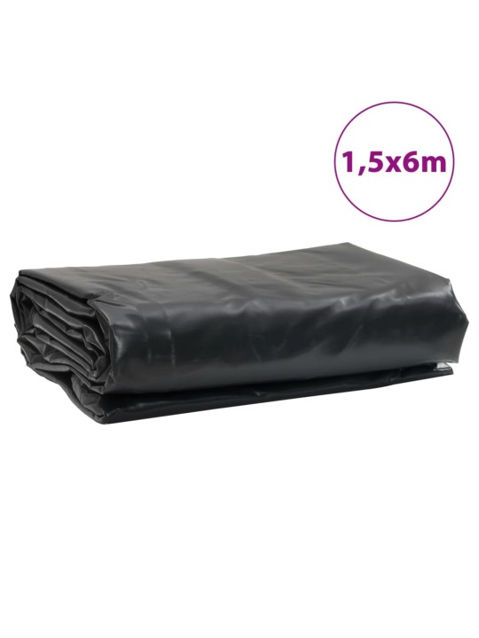 Plachta antracitová 1,5 x 6 m 650 g/m²