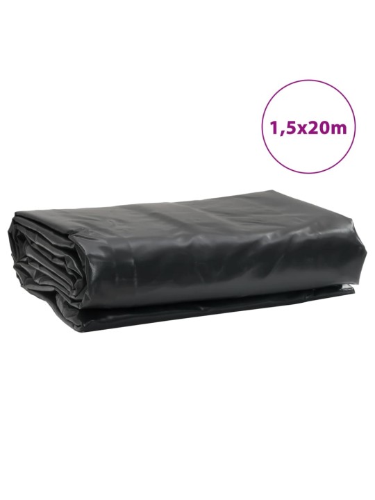 Plachta antracitová 1,5 x 20 m 650 g/m²
