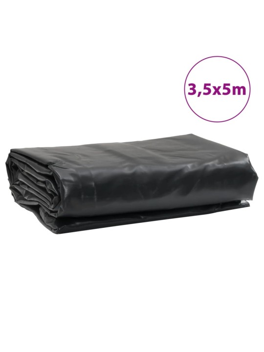 Plachta antracitová 3,5 x 5 m 650 g/m²