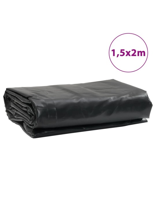 Plachta antracitová 1,5 x 2 m 650 g/m²