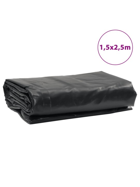 Plachta antracitová 1,5 x 2,5 m 650 g/m²