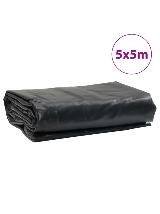 Plachta antracitová 5 x 5 m 650 g/m²