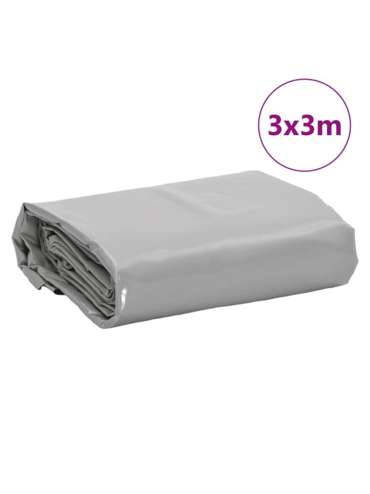 Plachta šedá 3 x 3 m 650 g/m²