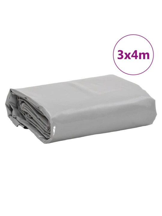 Plachta šedá 3 x 4 m 650 g/m²