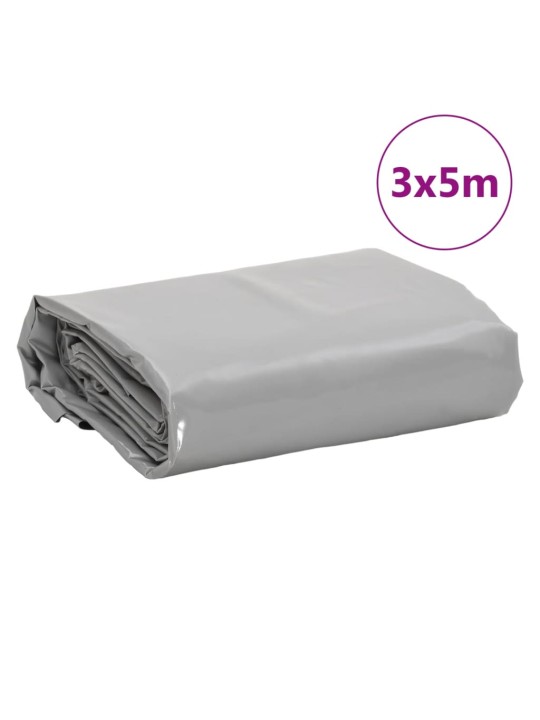 Plachta šedá 3 x 5 m 650 g/m²