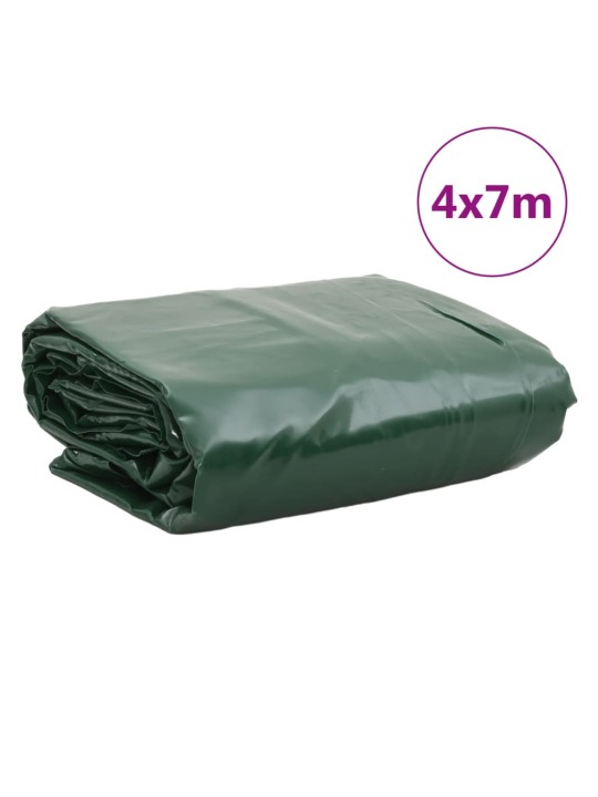 Plachta zelená 4 x 7 m 650 g/m²