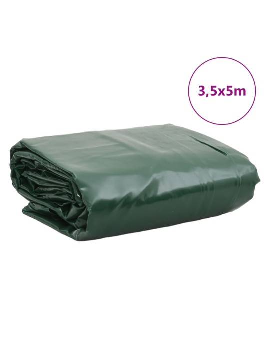 Plachta zelená 3,5 x 5 m 650 g/m²