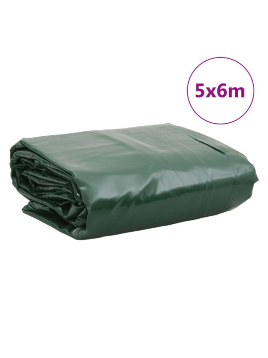 Plachta zelená 5 x 6 m 650 g/m²
