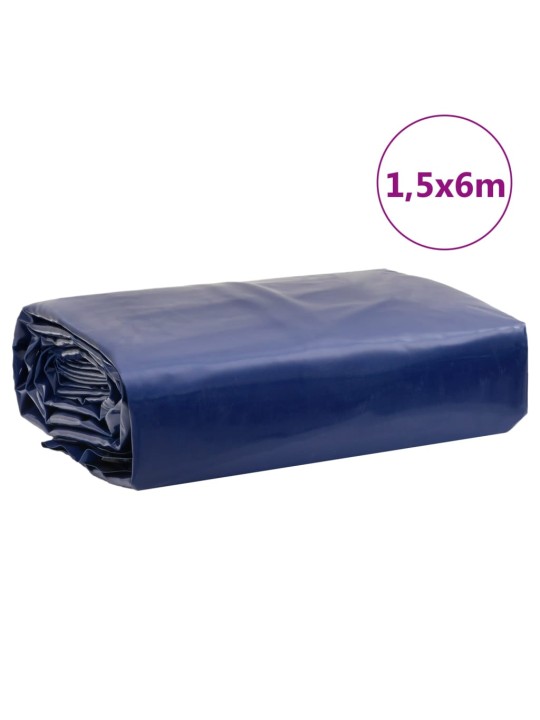 Plachta modrá 1,5 x 6 m 650 g/m²