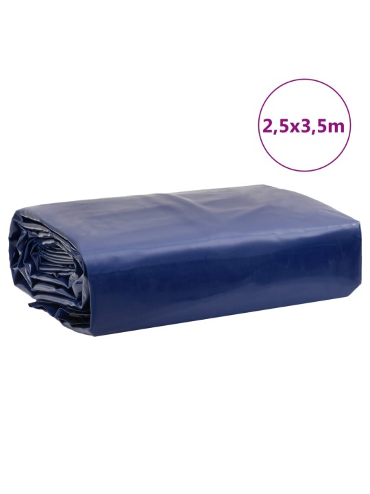 Plachta modrá 2,5 x 3,5 m 650 g/m²
