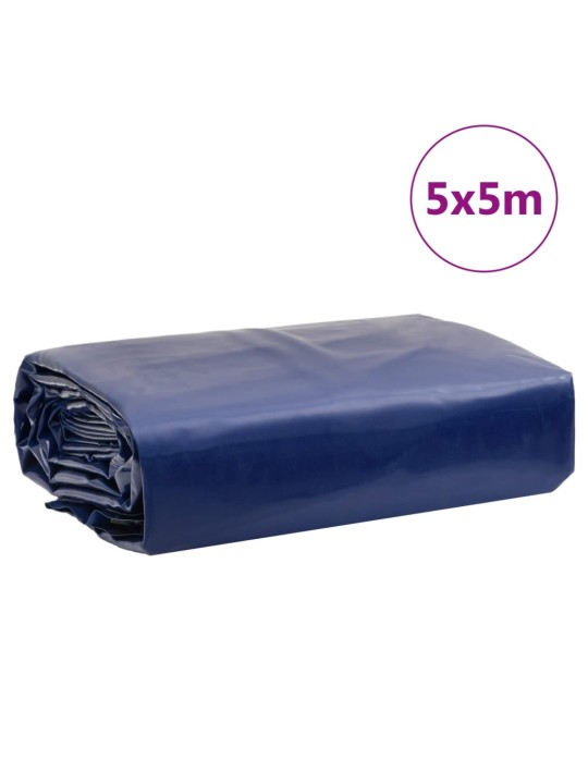 Plachta modrá 5 x 5 m 650 g/m²