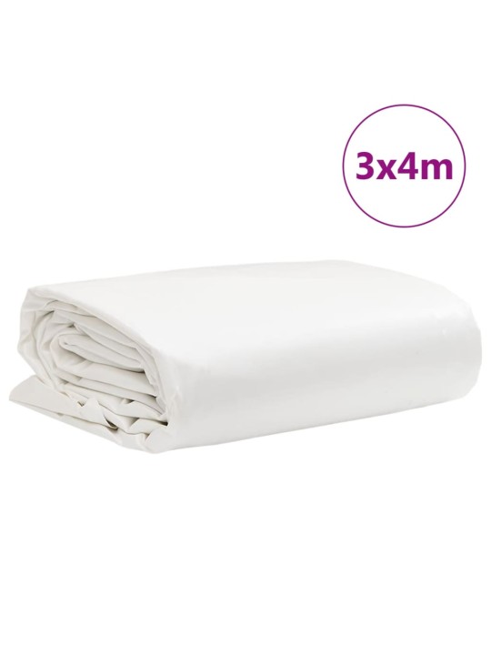 Plachta bílá 3 x 4 m 650 g/m²