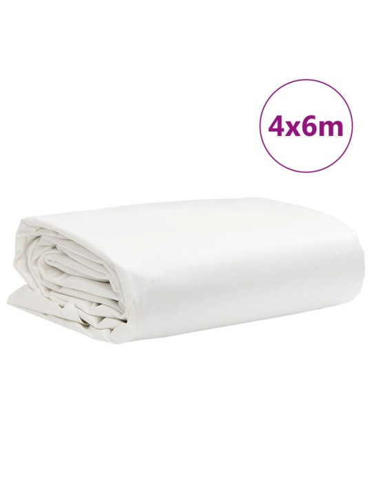 Plachta bílá 4 x 6 m 650 g/m²
