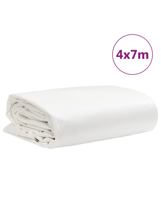 Plachta bílá 4 x 7 m 650 g/m²