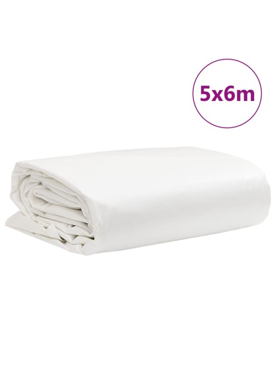 Plachta bílá 5 x 6 m 650 g/m²
