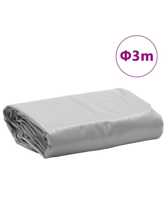 Plachta šedá Ø 3 m 650 g/m²