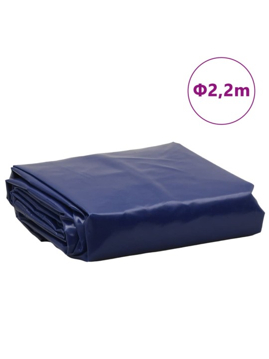 Plachta modrá ø 2,2 m 650 g/m²