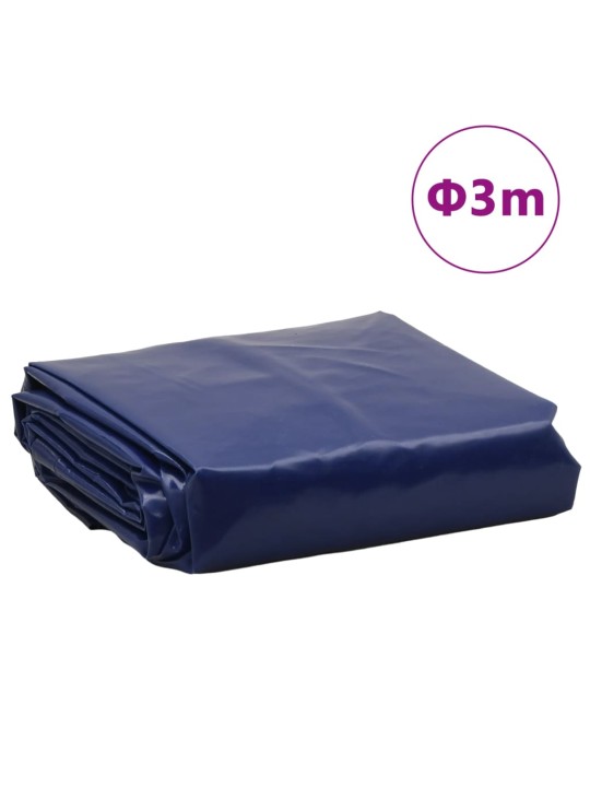 Plachta modrá ø 3 m 650 g/m²