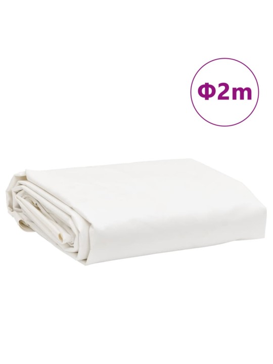 Plachta bílá ø 2 m 650 g/m²