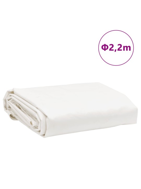 Plachta bílá ø 2,2 m 650 g/m²