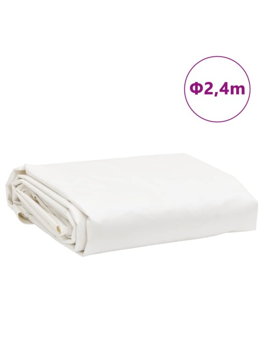Plachta bílá ø 2,4 m 650 g/m²