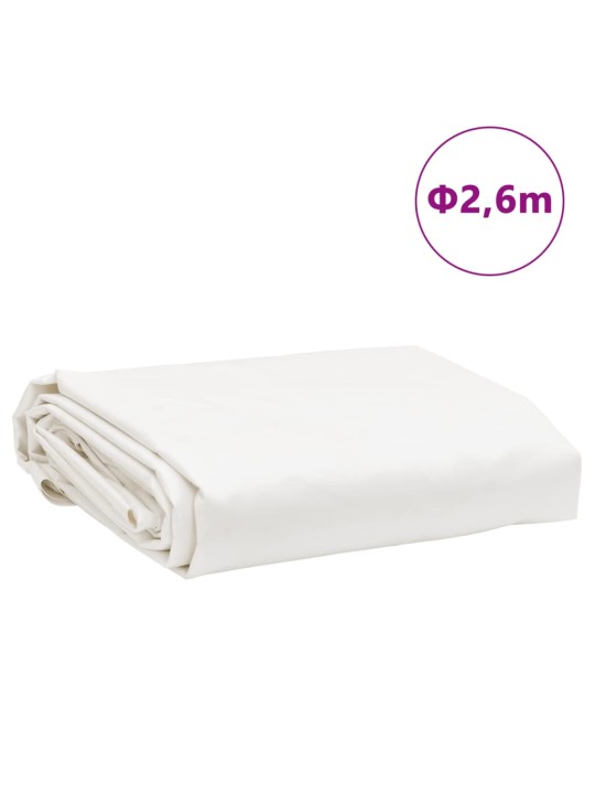 Plachta bílá ø 2,6 m 650 g/m²