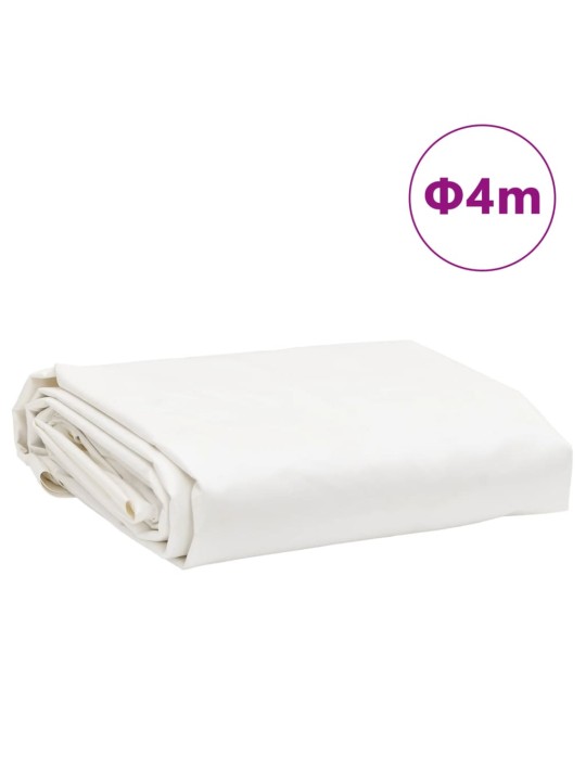 Plachta bílá Ø 4 m 650 g/m²