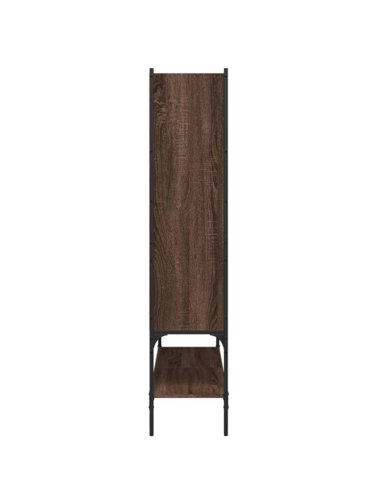 Knihovna hnědý dub 102 x 30 x 141,5 cm kompozitní dřevo