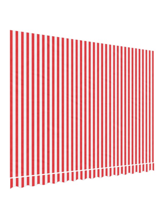 Náhradní plachta na markýzu červené a bílé pruhy 3,5 x 2,5 m