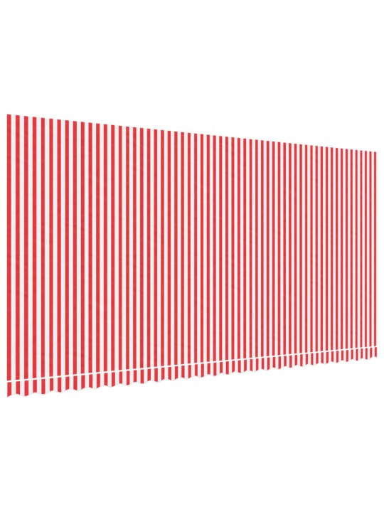 Náhradní plachta na markýzu červené a bílé pruhy 6 x 3 m