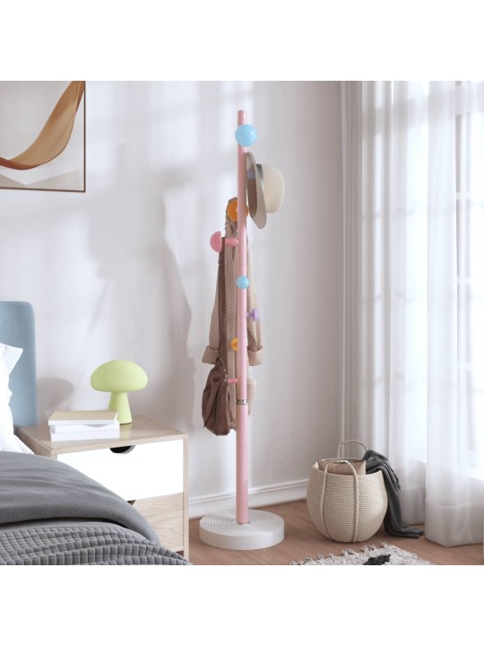 Stojan na kabáty růžový 172 cm práškově lakované železo