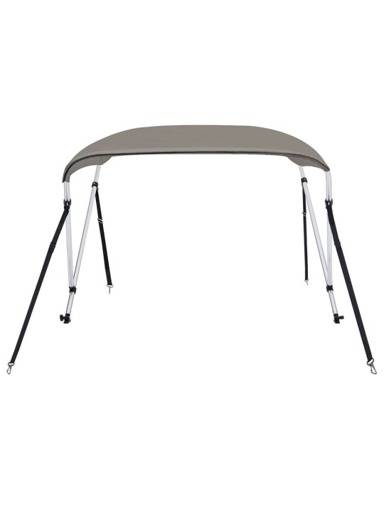 Bimini stříška se 2 oblouky šedá 150x120x110 cm