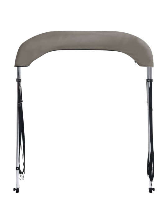 Bimini stříška se 2 oblouky šedá 150x120x110 cm