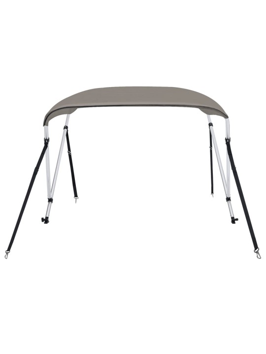 Bimini stříška se 2 oblouky šedá 180x130x110 cm