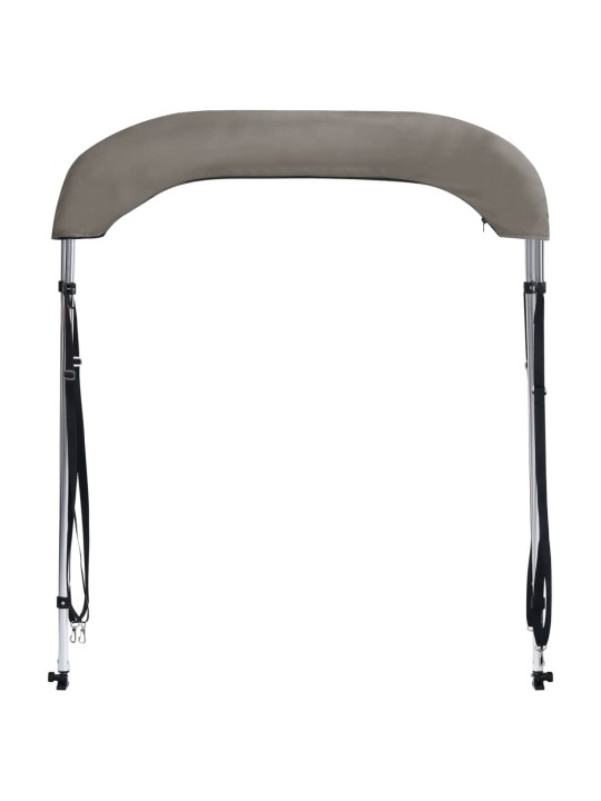 Bimini stříška se 2 oblouky šedá 180x150x110 cm