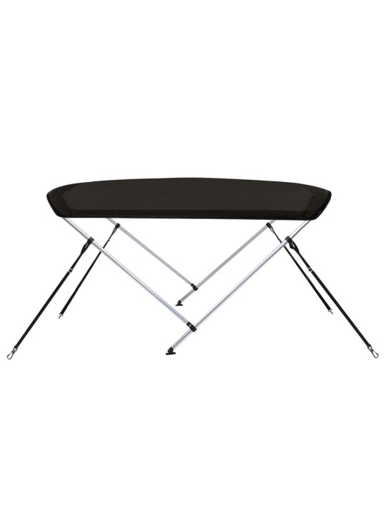 Bimini stříška se 2 oblouky černá 180x130x110 cm