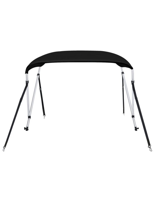 Bimini stříška se 2 oblouky černá 180x150x110 cm