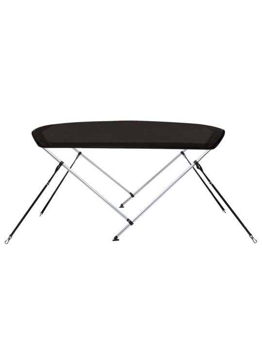Bimini stříška se 2 oblouky černá 180x150x110 cm