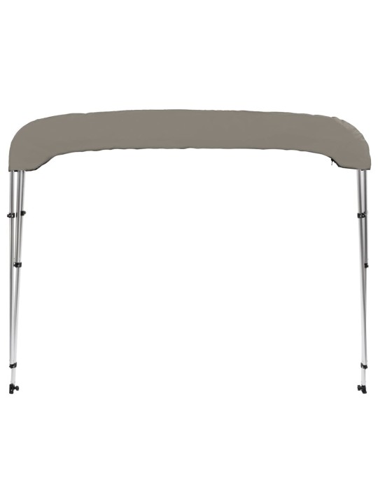 Bimini stříška se 3 oblouky šedá 183x160x137 cm