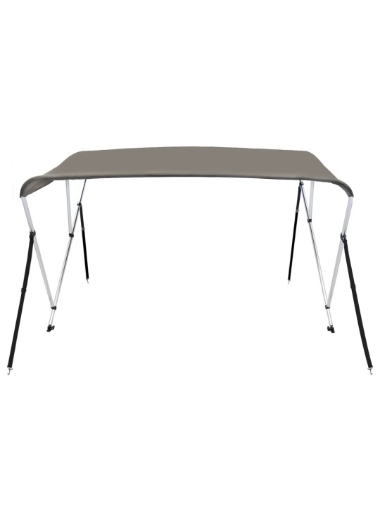 Bimini stříška se 3 oblouky šedá 183x196x137 cm