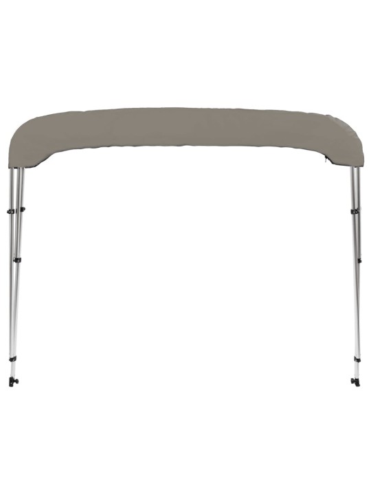 Bimini stříška se 3 oblouky šedá 183x196x137 cm