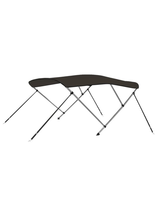 Bimini stříška se 3 oblouky černá 183x140x137 cm
