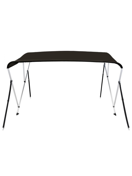 Bimini stříška se 3 oblouky černá 183x160x137 cm